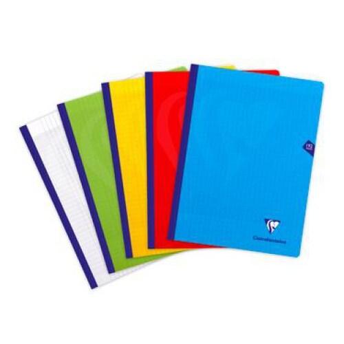 Clairefontaine Lot de 5 Cahier Mimesys 24x32, 192p./96 feuilles 90 g/m² brochées, coloris assortis (5), Séyès - 3329683093411_0