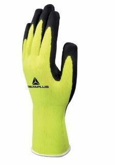 Gants manutention générale PES latex jaune/noir - Tailles : 9_0