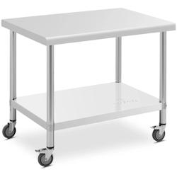 Helloshop26 - Table de travail cuisine professionnel premium 70 x 100 cm 155 kg acier inoxydable 14_0010025 - 3000221961965_0