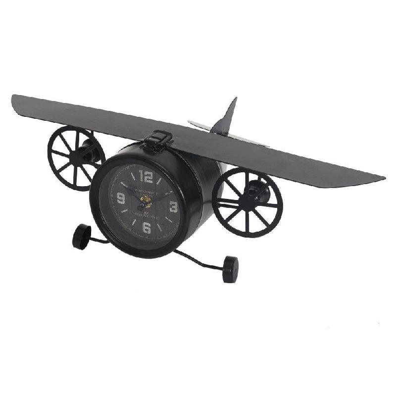 Horloge avion vintage à poser 47x26x17cm_0
