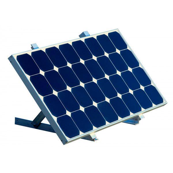 Kit de fixation murale/sol pour panneaux solaires taille S - Aluminium - Compatible panneaux jusqu'à 50cm de largeur - Marque EM_0