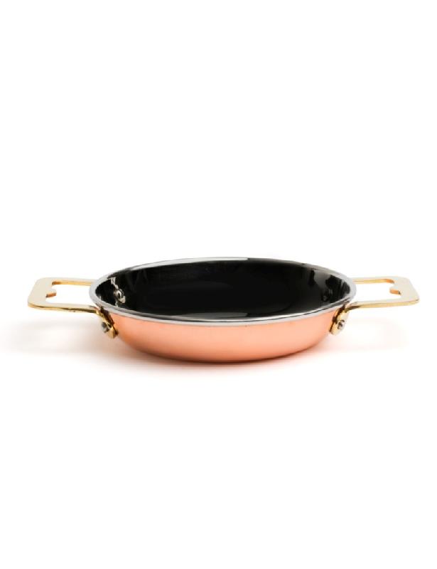 Mini paella 12 cm double paroi en cuivre_0