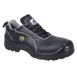 Portwest - Chaussures de sécurité basses en cuir et composite S1 ESD Noir Taille 45 - 45 noir matière synthétique 5036108200078_0