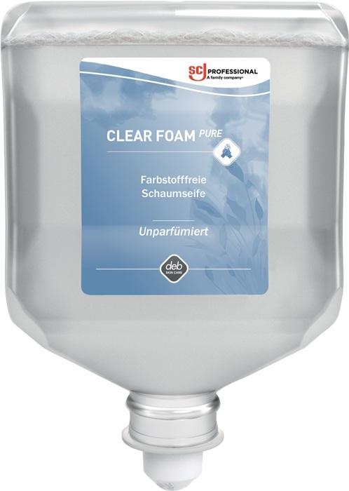Savon mousse Clear FOAM Pure 2L - sans parfum ni colorant - cartouche SC JOHNSON PROFESSIONAL - adapté pour 4707 020 187_0