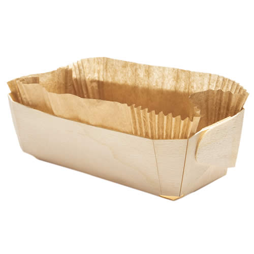 100 barquettes cuisson en bois - 255x115x70 mm_0