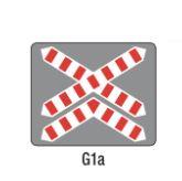Balise de signalisation routière type G1a - dimensions 1150x950 mm_0