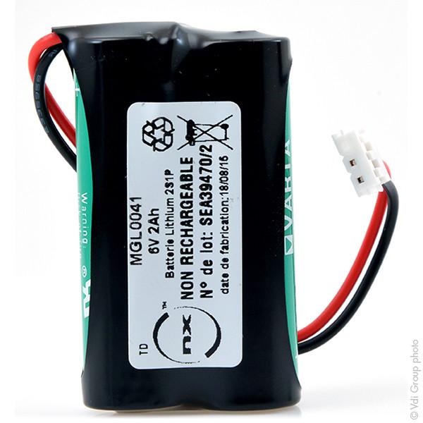 BATTERIE LITHIUM 2X AA CR 2S1P ST1 6V 2AH JST_0