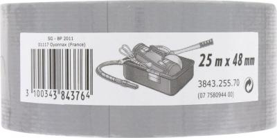 BR-378025 - Ruban adhésif renforcé gris étanche 25m x 48mm - GPI_0