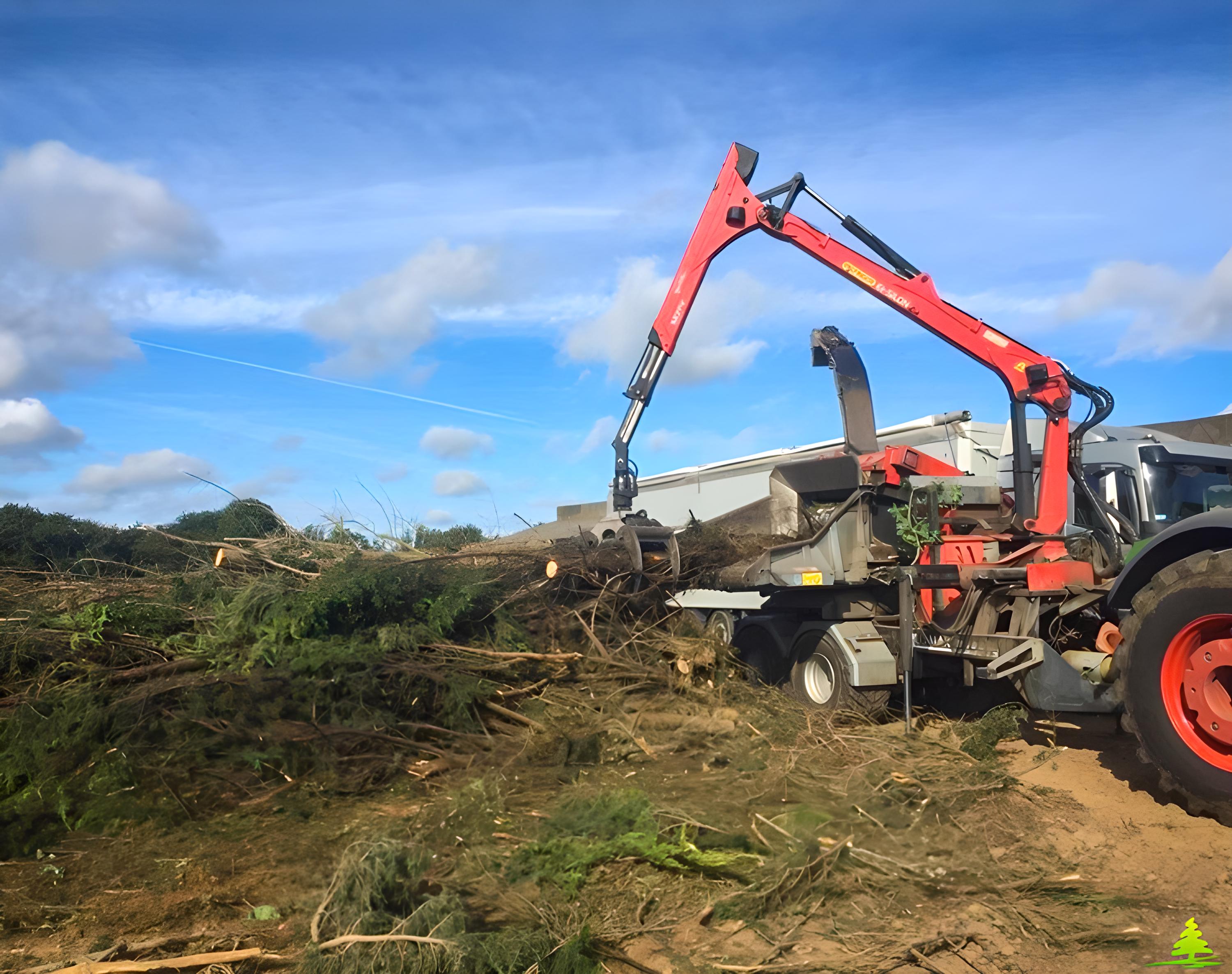 Élagueuse à disques pour tracteur