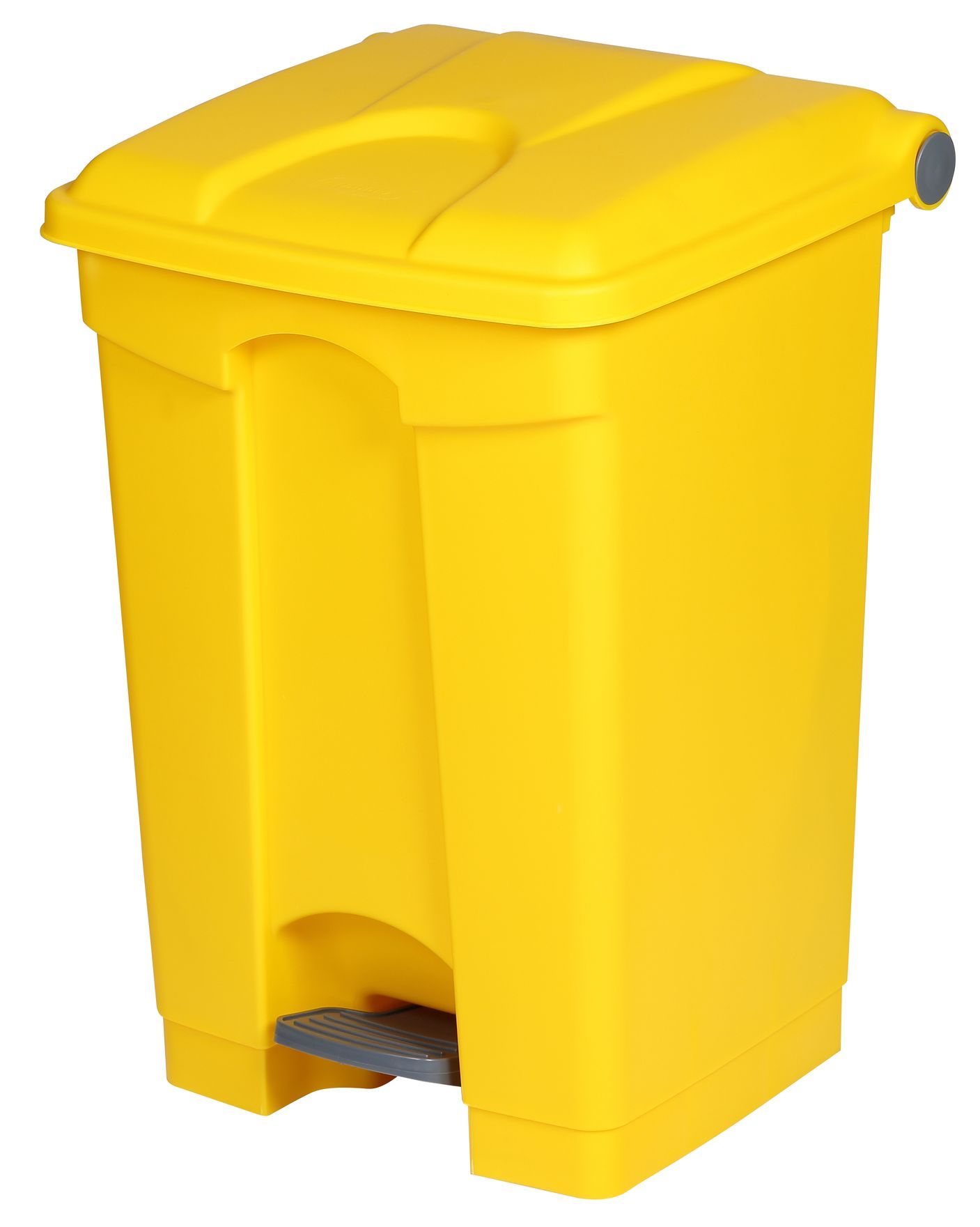 Collecteur à pédale jaune avec une capacité de 45 L, matériau : polypropylène_0