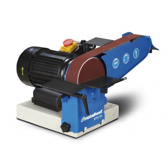 Combiné ponceuse à bande et à disque stationnaire - 750W - BTS51 Metallkraft pour pièces métalliques_0