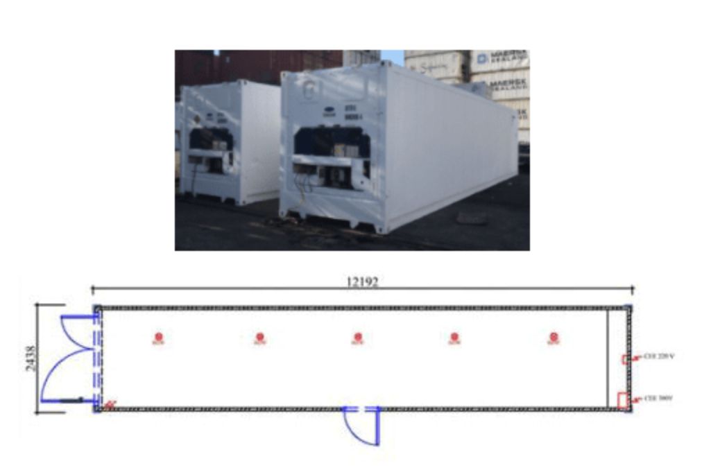 Container maritime 40 pieds HC Reefer d'occasion_0