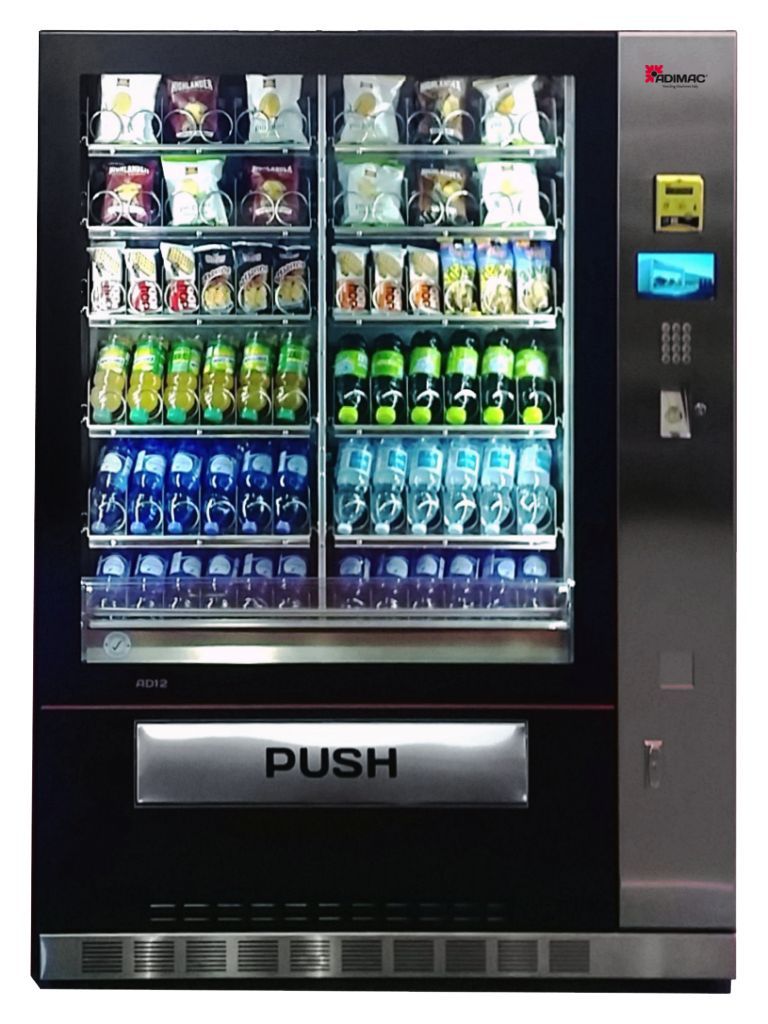 Distributeur automatique pour exterieur de snacking/boissons fraiches type  ad12