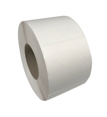 Étiquettes 90x90mm - Papier vergé blanc - Bobine échenillée de 1000 étiquettes - Mandrin 76mm_0