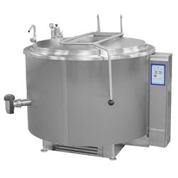 EURAST - Marmite cylindrique à gaz 300 litres chaleur indirecte - 1320x1330x1070 mm - 48 Kw + 100 W 230/1V - 18613400 - inox 18613400_0