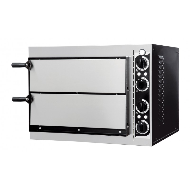Four à pizza électrique sans support - Prismafood BASIC 2/40 - 2 chambres, 50-320°C, 2,4 KW_0