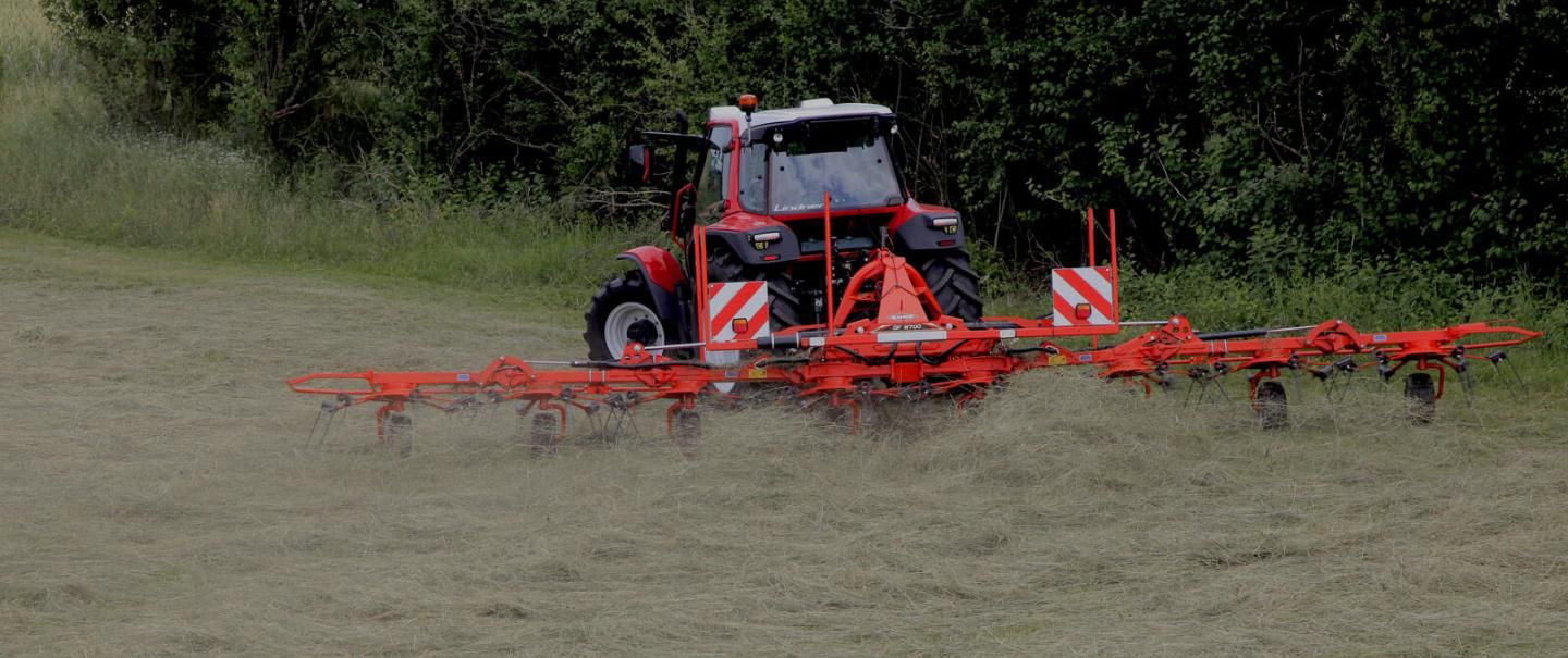 GF 8700 Faneuse - Kuhn - Girofaneur porté avec 8 rotors - Largeur de travail 8,70 m_0