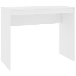 Helloshop26 - Bureau table poste de travail meuble d'ordinateur informatique étude 90 x 40 x 72 cm bois d'ingénierie blanc 02_0023527 - 3000214367507_0