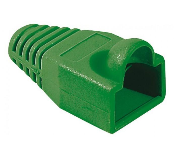 Manchon RJ45 vert snagless - diamètre 6,5 mm - lot de 10 pièces - réf. 253193_0