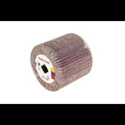 MSW - MSW-WHEELS-80L Rouleau Abrasif á Lamelles Cylindre (110 x 100 mm, Granulation 80, 1 Pièce, Dimensions d’Alésage 19 mm) - 4260223028878_0
