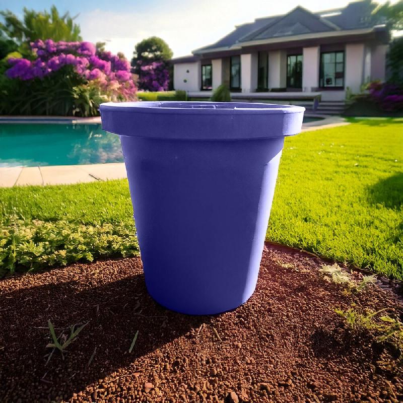 PLAST'UP ROTOMOULAGE Pot de fleurs rond xxl delight 420l- lot de 2 - LAVANDE - violet 0637962080582_0