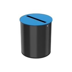 Rossignol - Poubelle de tri ouverture calibrée 15L NEOTRI - bleu - bleu métal 52290_0