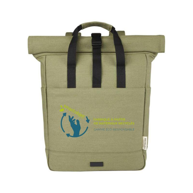 Sac à dos ordinateur en toile recyclée Joey - Sacs personnalisés pour ordinateur_0