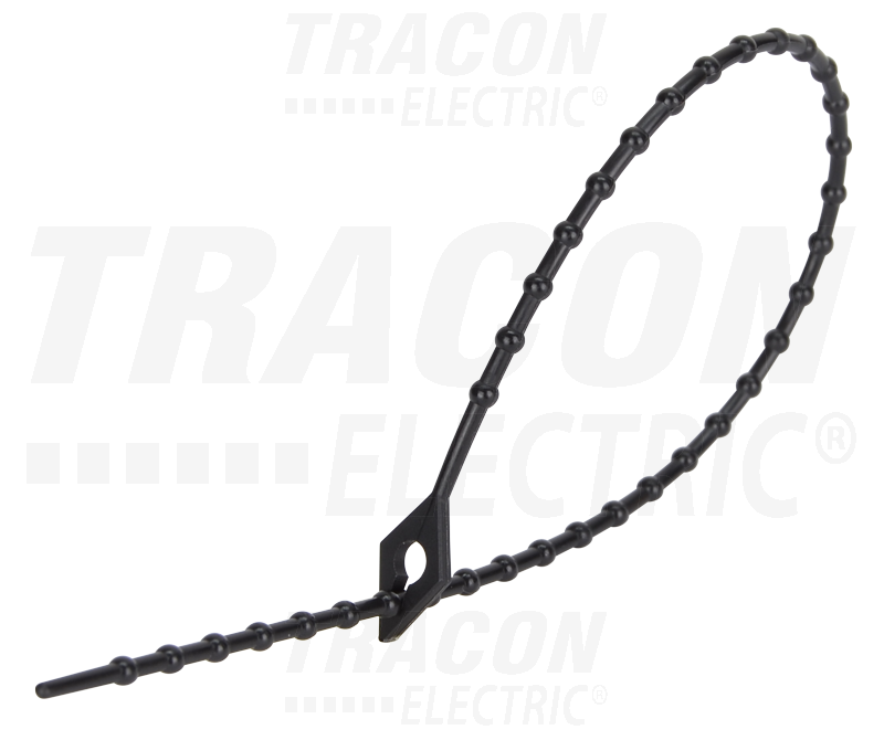 Serre-câble desserrable a perles, noir 150×1,7mm, d=4-38mm, pa6.6_0