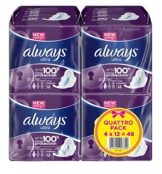 SERVIETTE HYGIÈNIQUE ULTRA LONG PLUS ALWAYS (VENDU PAR 48)