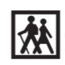 Panneau de signalisation touristique - idéogramme ID 23 - point de départ itinéraire d'excursion à pied_0