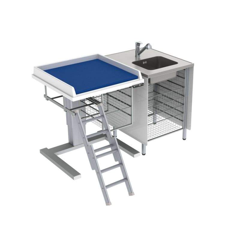 Table à langer pour handicapé - Granberg - électrique - modèle 333-081-01 avec hauteur variable et accessoires inclus_0