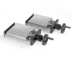 Table de positionnement forte charge en fonte grise GG25 - chariot réglable avec manivelle ou volant - Type H_0