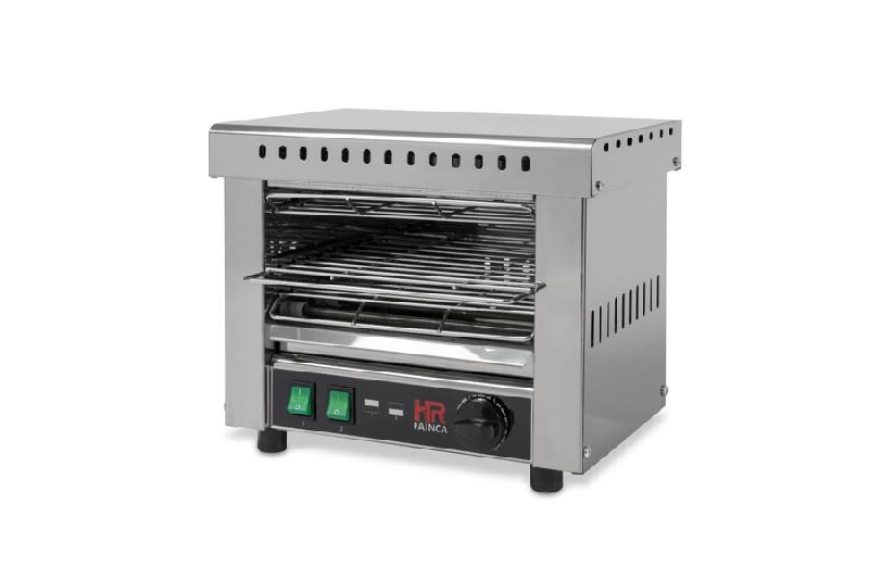 Toaster professionnel petit en acier inox avec résistances blindées minuterie 2000w - T02CONB_0
