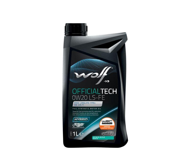 WOLF - Huile moteur Official Tech 0W20 LS-FE - 1L - Spécifications Opel OV0401547 et BMW Longlife-17FE+_0