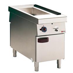 Bain-marie gaz traversant central - 1 GN 2/3 + 1 GN 1/2 H150 mm sur armoire ouverte - G11/BMA5_0