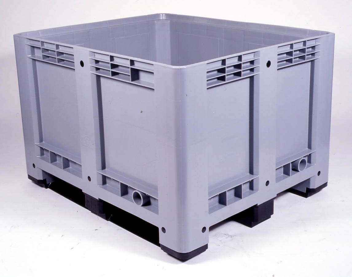 Caisse-palette plastique double paroi - étanche 610L - déchetterie et stockage_0