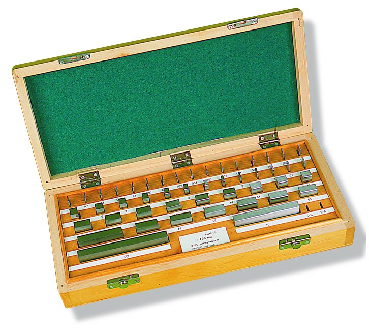 Cale étalon classe 1 - coffrets disponibles en 103, 47 ou 32 pièces - normes DIN 861 et ISO 3650_0