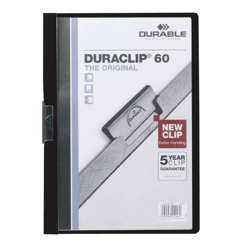 Durable Duraclip 60 Chemise de présentation à clip Blanc 