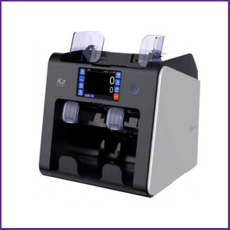 Compteuse Kisan K2 multi-devises - 1200 billets/min - 6 devises - Bac d'alimentation 500 billets_0