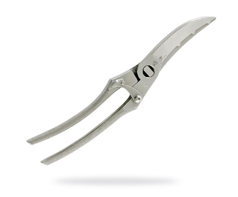 Coupe-volaille démontable - acier inox satiné - lames crantées pour viande et os - Made in Italy_0