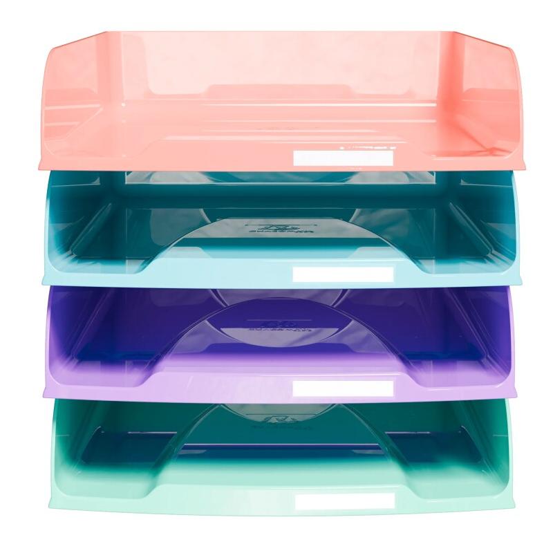 Exacompta Lot de 4 Corbeille COMBO STYLI Candy Tidy coloris assortis - 9002493217072_0