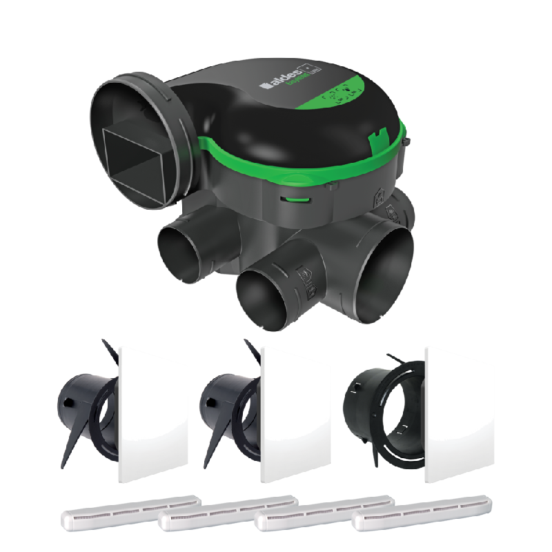 Kit VMC simple flux autoréglable EasyHOME PureAIR COMBLES Classic - Aldes - 11033056_0