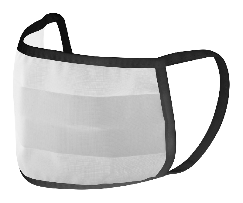 Masque facial lavable en coton - 2 couches - Taille adulte - Réutilisable - Couleur noire_0