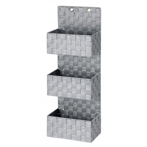 ORGANISEUR DE SALLE DE BAINS ADRIA GRIS, 3 ÉTAGES WENKO