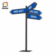 Panneau directionnel - Foshan Nanhai Guose - Résistance au vent niveau 12 - Signalisation extérieure et personnalisable_0