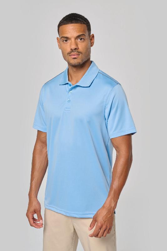 Polo manches courtes homme - Réf: PA480 - 100% polyester interlock, tissu à séchage rapide, marque PROACT_0