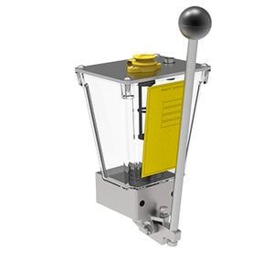 Pompe manuelle Dropsa série 3106000 - débit 10 cc/course - réservoir 1L - pour systèmes de lubrification huile et graisse fluide_0