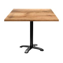 Restootab - Table 90x90cm - modèle Bazila tanin clair - marron TB-BZ4-9090M-TAN.CL_0
