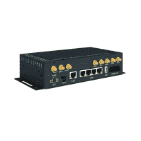 Routeur 5G industriel, 5 ports ethernet dont 4 PoE, 1 x SFP, RS232, RS485, CAN, GPS, 2 x SIM et WiFi (-40 à +60 °C) - Référence: ICR-4453W1S_0