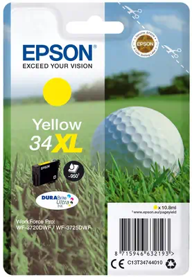 Singlepack Yellow 34XL DURABrite Ultra Ink_0